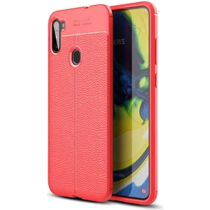 Samsung Galaxy A11 Uyumlu Kılıf Deri Silikon Yüzey Darbe Korumalı Soft Yapı Case Cover Çiziklerden Kirden ve Darbeden Korumalı Kılıf