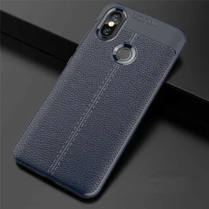Xiaomi Mi A2 Lite Uyumlu Kılıf Deri Silikon Yüzey Darbe Korumalı Soft Yapı Case Cover Çiziklerden Kirden ve Darbeden Korumalı Kılıf