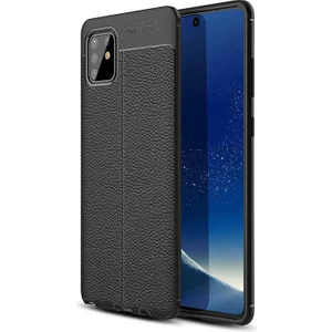 Samsung Galaxy Note 10 Lite (A81) Uyumlu Kılıf Deri Silikon Yüzey Darbe Korumalı Soft Yapı Case Cover Çiziklerden Kirden ve Darbeden Korumalı Kılıf