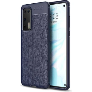 Huawei P40 Uyumlu Kılıf Deri Silikon Yüzey Darbe Korumalı Soft Yapı Case Cover Çiziklerden Kirden ve Darbeden Korumalı Kılıf