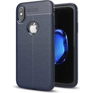 Apple iPhone x Uyumlu Kılıf Deri Silikon Yüzey Darbe Korumalı Soft Yapı Case Cover Çiziklerden Kirden ve Darbeden Korumalı Kılıf