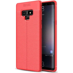 Samsung Galaxy Note 9 Uyumlu Kılıf Deri Silikon Yüzey Darbe Korumalı Soft Yapı Case Cover Çiziklerden Kirden ve Darbeden Korumalı Kılıf