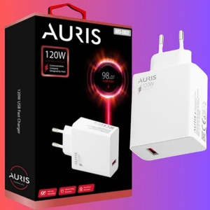 Ev Tipi 120W Salise Ölçerli Turbo Süper Sonic Hızlı Şarj Başlığı