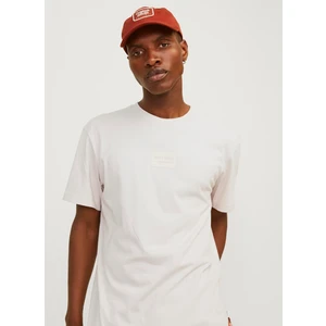 Jack & Jones Ekru Erkek T-Shirt 12256801_JJHAKKAI Tee Ss Crew Neck