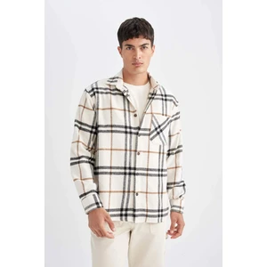 Regular Fit Kareli Oduncu Flanel Uzun Kollu Gömlek D4131AX24AU