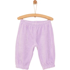 HelloBaby Basic Lastikli Kadife Eşofman Alt Kız Bebek