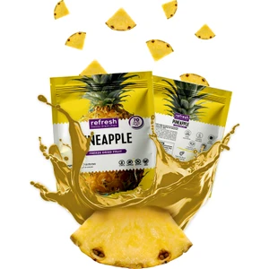 Refresh Chips Freeze Dried Ananas - Dondurularak Kurutulmuş Meyve - Freeze Dry Meyve Kurusu 20GR