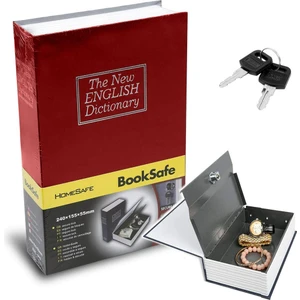 Mj Toys Kitap Şeklinde Siyah Büyük Boy Gizli Güvenlik Kitap Görünümlü Hazine Güvenlik Para Kasası