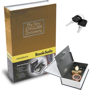 Mj Toys Kitap Şeklinde Siyah Büyük Boy Gizli Güvenlik Kitap Görünümlü Hazine Güvenlik Para Kasası