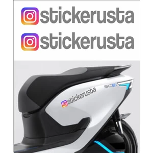 Sticker Usta Instagram Kişiye Özel Sosyal Medya Instagram Araba Oto Motosiklet Sticker 00926
