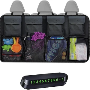 Araç Bagaj Düzenleyici 8 Cepli Organizer + Ön Arka Panel Numaratör AL4532