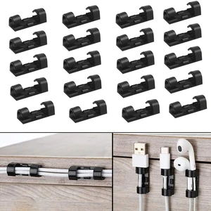 Yapışkanlı Kablo Sabitleyici Düzenleyici Çok Amaçlı Kablo Toparlayıcı Klips SET-AL4551 20 Adet