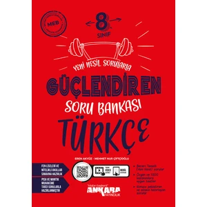 Ankara Yayıncılık 8. Sınıf Türkçe Güçlendiren Soru Bankası 2024-2025 Güncel Baskı