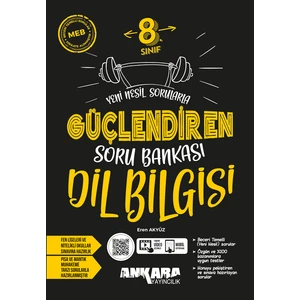 Ankara Yayıncılık 8. Sınıf Dil Bilgisi Güçlendiren Soru Bankası 2024-2025 Güncel Baskı