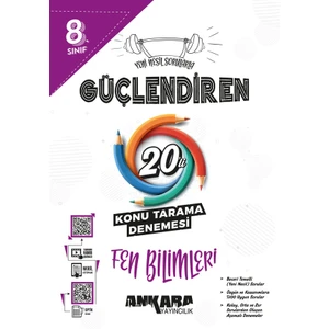 Ankara Yayıncılık 8.⁠ ⁠sınıf Güçlendiren Fen Bilimleri 20'li Konu Tarama Denemesi 2024-2025 Güncel Baskı