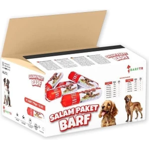 Mix Barf 20 kg 770 gr Salam Paket Tekli Ambalajlarda Köpek Maması