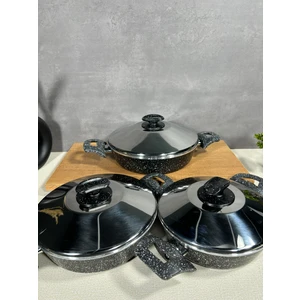 Bena Life 3 Lü Omlet Set Çelik Kapak 20-22-24 cm