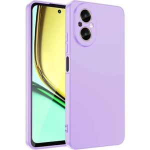 Techno Guru Realme 12 Lite Kılıf Kadife Dolgulu Şık Candy Lansman Silikon Kapak