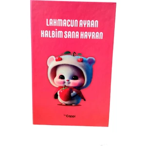 Çilek Home Avm Pembe Renk Yazılı Sözlü Sert Kapak Hatıra Defteri Günlük Anı Defteri Not Defteri ve Ajanda