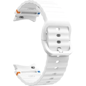 Samsung Galaxy Watch 7/fe/6/5/4 Uyumlu Kordon Kavisli Tam Uyumlu Spor Silikon Kordon Dalgalı Tasarım