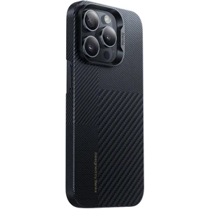 Apple iPhone 14 Pro Uyumlu Kılıf Magsafe Şarj Özellikli Karbon Fiber Montage Armorair Kevlar Siyah