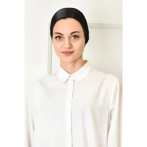 SİYAH Aslı Saten Bone