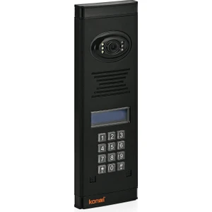 Intercom Vs Basic Şifreli Kameralı Zil Paneli Aleminyum Kasa Siyah