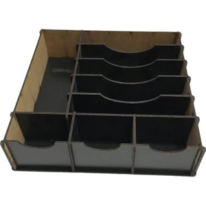 Çekmece Içi Ahşap Para Düzenleyici 25*25*6cm T429S Siyah
