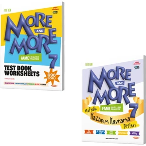 Kurmay Yayınları 2025 7. Sınıf More and More Test Book - More and More Kazanım Föyleri