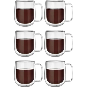 Mis Kitchen 6 Adet Çift Cidarlı Kahve Kupası Nescafe, Latte, Filtre Kahve, Bitki Çayı Kupası 250 ml
