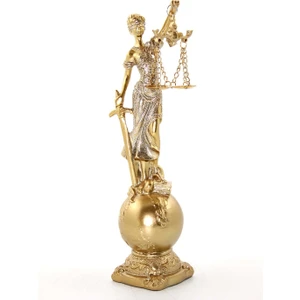 Keyfim Shop Polyester Themis Adalet Kadını Heykeli Biblo 24CM