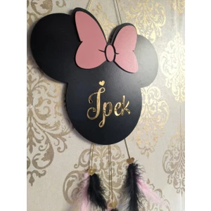 Minie Mause Tasarımlı Kız Çocuk Oda,kapı Süsü
