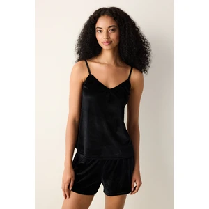 Black Velvet Siyah Şort Pijama
