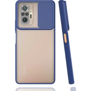 ZORE Xiaomi Redmi Note 10 Pro Kılıf Lensi Kapak-Lacivert