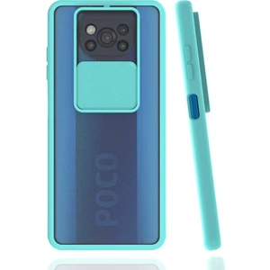 ZORE Xiaomi Poco X3 Kılıf Lensi Kapak-Turkuaz