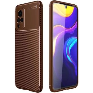 ZORE Vivo V21 Kılıf Negro Silikon Kapak-Kahverengi