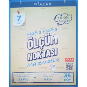 Bilfen Yayıncılık 7.sınıf Matematik Ölçüm Noktası