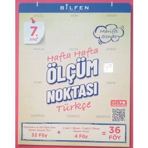 Bilfen Yayıncılık 7.sınıf Türkçe Ölçüm Noktası