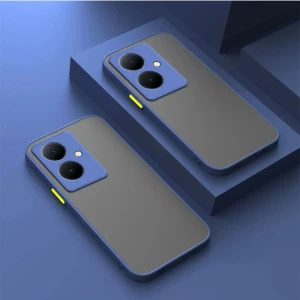 Vivo V29 Lite 5g Uyumlu 3D Kamera Korumalı Arkası Mat Darbe Emici Kılıf Kapak