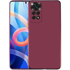 ZORE Xiaomi Redmi Note 11 Global Kılıf Premier Silikon Kapak-Mürdüm