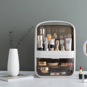 Makyaj Organizer Kozmetik, Fırça ve Takı Düzenleyici Çok Amaçlı Masaüstü Makyaj Kutusu