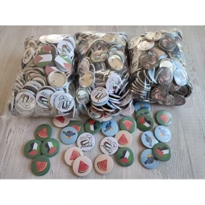 Major Selection Filistin Desenli Yeni Rozet 100 Adet Karışık