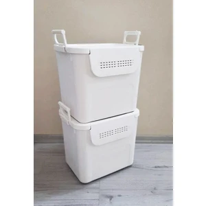 Motek  Mybox 2X30 Litre Kulplu Çok Amaçlı Organizer Saklama Kutusu-Mt-35