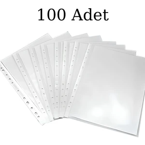 Şeffaf Poşet Dosya 1 Paket 100 Adet Dayanıklı ve Kullanışlı