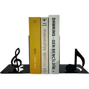 Hero Dizayn Metal Kitap Desteği Kitap Tutucu Ev ve Ofis Dekoratif Aksesuar 2 Li Set