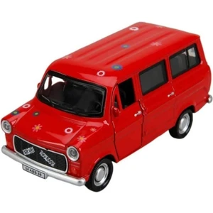 Berattoys Sesli Işıklı Metal Çiçek Abbas Minibüs 1,36 Ölçek Çek Bırak Oyuncak Metal Araba Model Araç