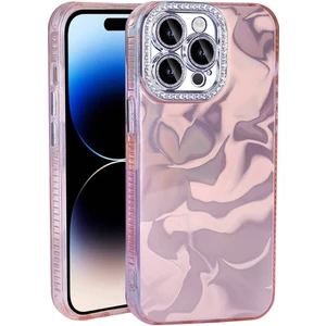 Apple iPhone 15 Pro Max Kılıf Airbagli Parlak Taş Detay Tasarımlı Esila Kapak