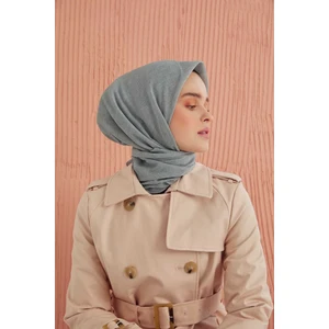 Düz Pamuk Eşarp - Gümüş