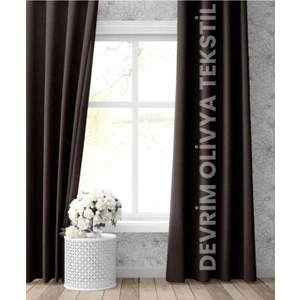 Shy Tekstil Acı Kahve Blackout Fon Perde