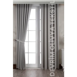 Shy Tekstil Bej Blackout  Fon Perde